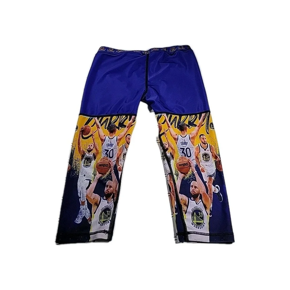 Curry - Golden State Warriors - Spandex Tights - Adult Small‎ Unisex